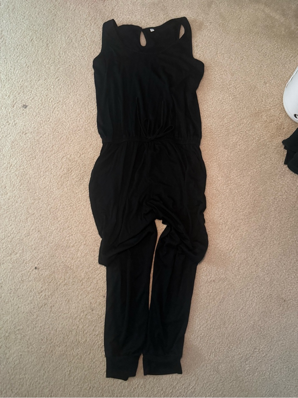 Women's Black Sleeveless Jumpsuit